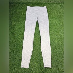 lululemon High-Rise Leggings Size 8 Gray Heather Full Length Yoga Activewear
